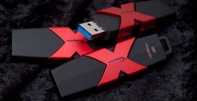 »Savage«-USB-3.1-Stick verfügbar mit Kapazitäten von 64, 128 und 256 GByte (Bild: Hyperx)