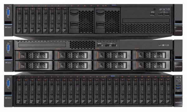 Modelle der auf Nutanix-Software basierenden »Lenovo Converged HX Series« (Bild: Lenovo)