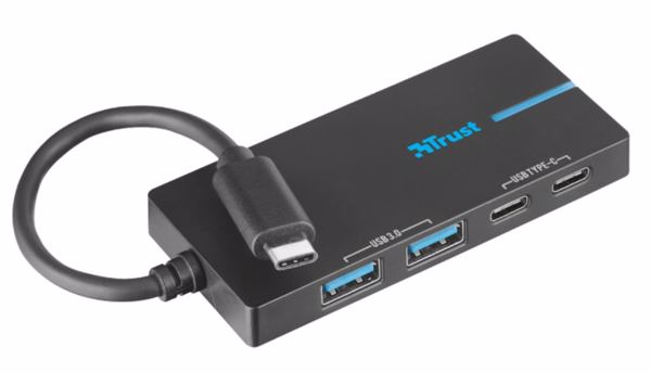 USB-Type-C-Hub mit zwei Type-A- und zwei Type-C-USB-Ports