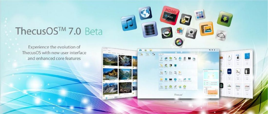 Demo der Beta-Version des neuen NAS-OS »ThecusOS 7.0« auf der Thecus-Webseite verfügbar (Bild: Thecus)