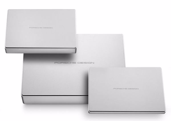 Von 1 bis 8 TByte: externe Lacie-Porsche-Design-Festplatten (Bild: Seagate)