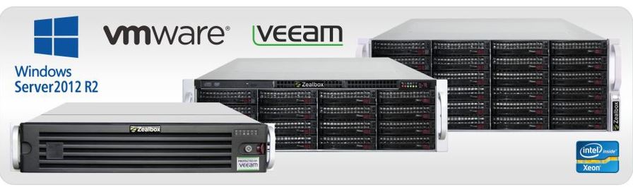 »Zealbox«-Backup-Appliance mit »Veeam v9« eignet sich bestens für Vmware-vSphere- oder Microsoft-Hyper-V-Umgebungen (Bild: Starline)