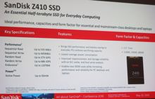 Sandisk bringt für Desktops optimierte »Z410«-SSD-Serie