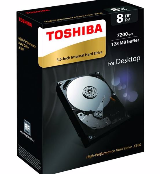 8-TByte-Version der X300-Festplatten-Familie (Bild: Toshiba)