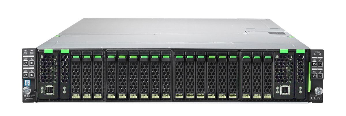 Cluster-in-a-Box basiert auf »PRIMERGY CX400«-Servern (Bild: Fujitsu)