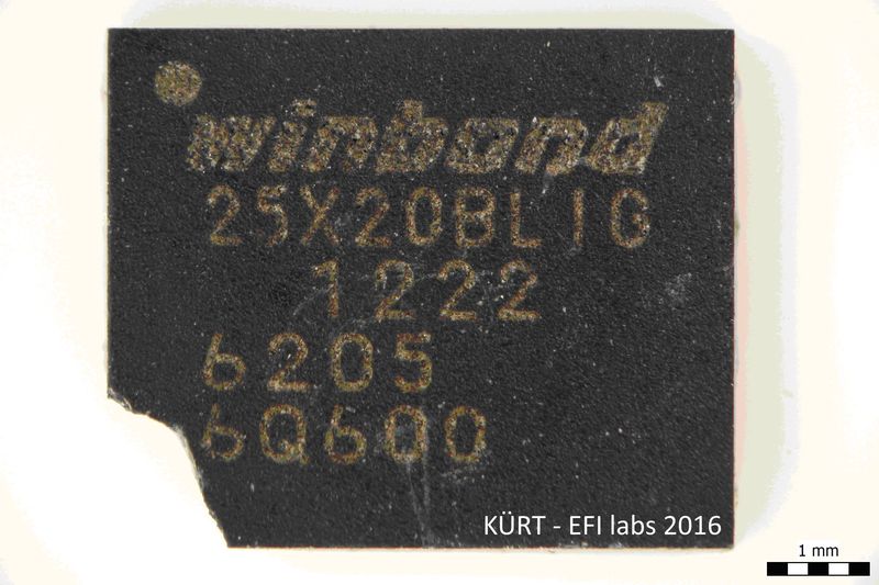 Ein kaputter Firmware-Chip einer WD-Festplatte (Bild: Kuert Datenrettung)