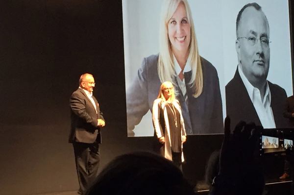 Dinko Eror und Doris Albietz: die Geschäftsleitung der deutschen Dell EMC Niederlassung auf dem »EMC Forum 2016« in Mainz (Bild: speicherguide.de)