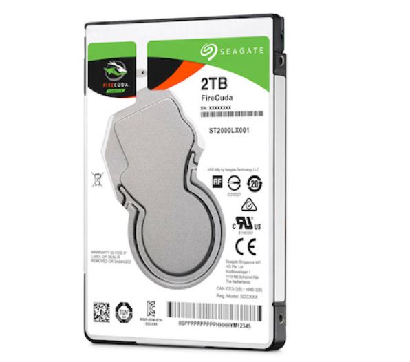 »FireCuda« im 2,5-Zoll-Format kommt als Hybrid-Festplatte mit 8 GByte Flash-Cache (Bild: Seagate Technology)