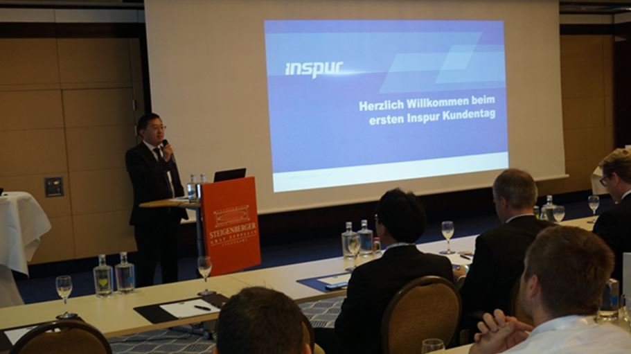 John Zhang, Country Manager Deutschland von Inspur, begrüßt zum ersten Inspur-Kundentag