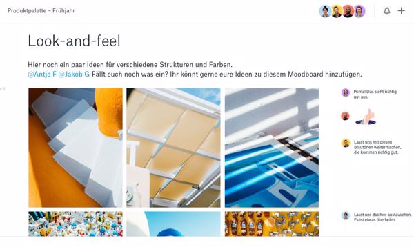 Collaboration-Tool »Dropbox Paper« will mehr als nur ein Dokumententool sein (Bild: Dropbox)