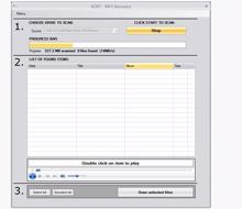 Kostenloses Rettungstool von Kuert Datenrettung für MP3-Files