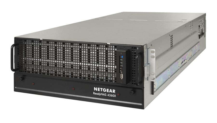 60-bay-NAS-System »ReadyNAS 4360X« lässt sich mit Erweiterungssystemen (JBOD) auf ein 132-bay-System aufrüsten (Bild: Netgear)