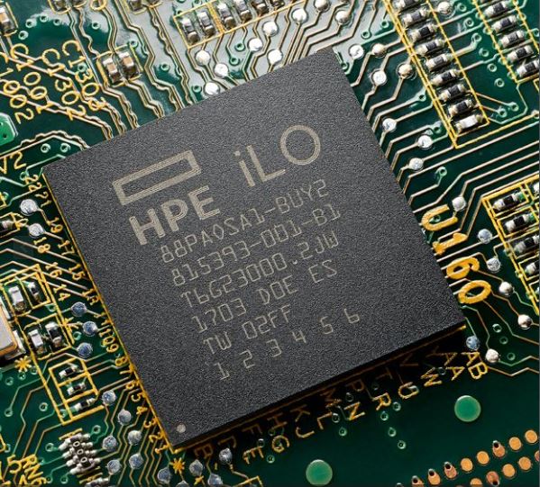 HPE-Firmware »Integrated Lights Out« (iLO) wird im iLO-Chip eingebaut (Bild: HPE)