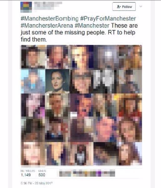 Fake-News rund um das Manchester-Bombenattentat zum Diskreditieren einer Journalistin: sie sei angeblich getötet worden (Bild: Trend Micro)