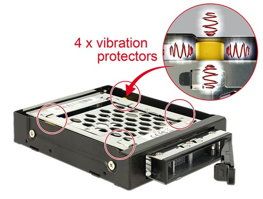 Delock »DL-47228«, Wechselrahmen aus Metall mit Vibrationsschutz