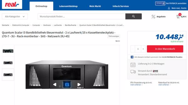 Quantums Scalar i3 ist online auch bei Real erhältlich!?