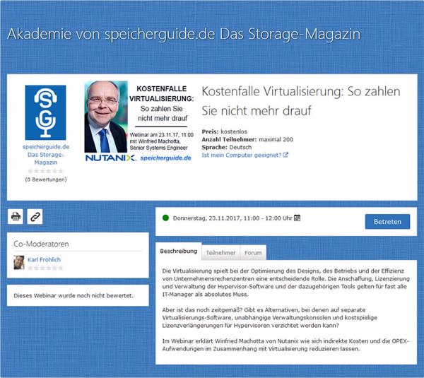 Kostenfalle Virtualisierung: So zahlen Sie nicht mehr drauf: Webinar am 11. Nov. 2017, 11 Uhr