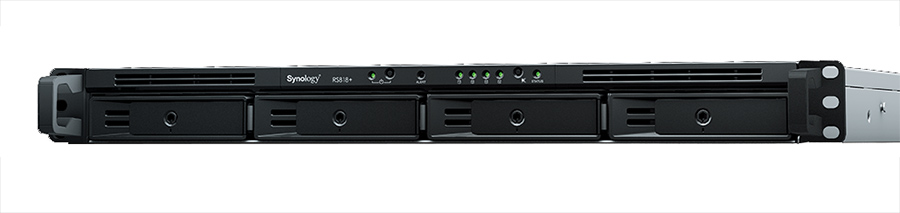 4-Bay-Rackmount-NAS für KMUs: Synology »RS818+«/RS818RP+«