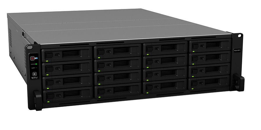 16-Bay-NAS für KMUs mit bis zu 192 TByte (Bild: Synology).