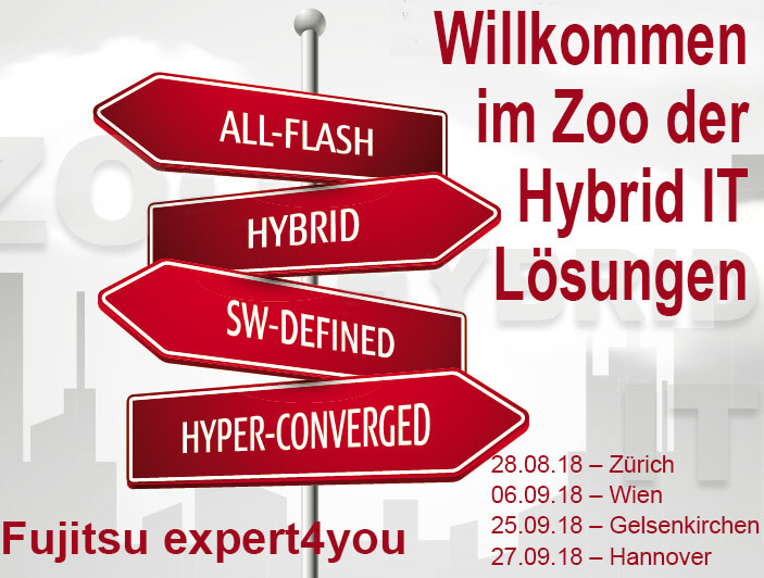 Fujitsu-Roadshow zusammen mit Microsoft, Nutanix und Vmware