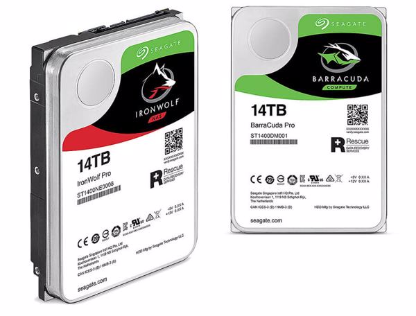 Seagate IronWolf Pro« und »Barracuda Pro« mit 14 TByte.