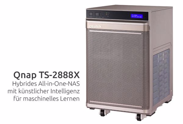 Qnap TS-2888X: Hybrides All-in-One-NAS für KI-Einsatz