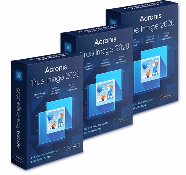 Acronis True Image 2020 ist für 1, 3 und 5 PCs/Macs erhältlich, als Dauerlizenz oder Abo.