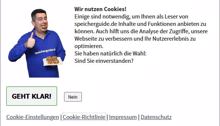 In eigener Sache: speicherguide.de mit Cookie-Consent-Box