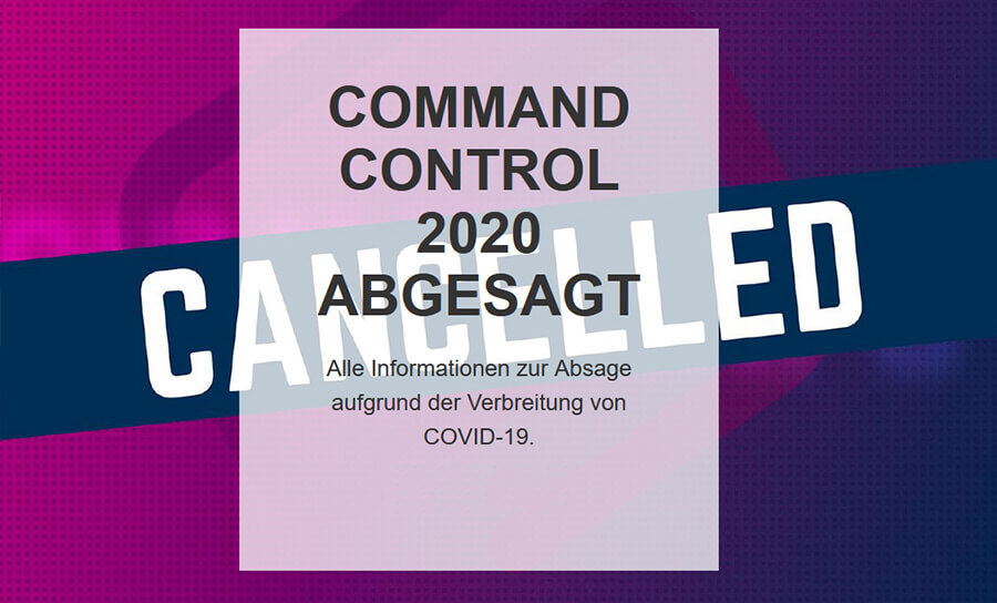 Command Control 2020 wegen des Coronavirus abgesagt (Grafik: Messe München)