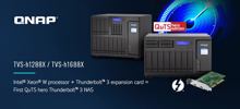 Qnap TVS-h1288X/TVS-h1688X: 10GbE-NAS mit Thunderbolt-3-Option