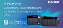 Qnap TVS-x72X: NAS mit 10GbE, 4K HDMI & NVMe-SSD