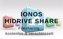 Ionos Hidrive Share: Filesharing, kostenlos & verschlüsselt