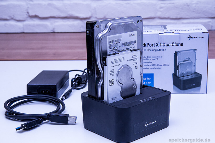 USB-3.0-Dockingstation Sharkoon »QuickPort XT Duo Clone«