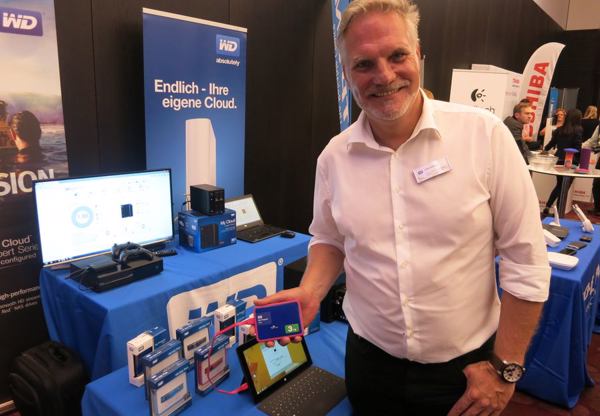 Jörg Andreas von WD avisiert neue NAS-Systemfamilie zur kommenden »IFA 2015« (Bild: speicherguide.de)