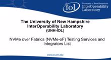 UNH bietet Interoperabilitäts-Tests für NVMe-oF und NVMe-oE